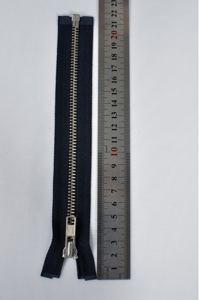 ZIP072  2號拉鏈  成衣單頭拉鏈款式  白銅牙拉鏈  開尾拉鏈  不設單獨拉鍊訂購 45度照